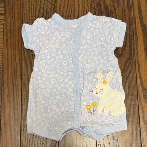 Carter's Light Blue Baby Bunny Onesie